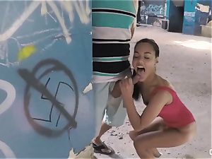 Apolonia Lapiedra, Alexa Tomas - Real fledgling porno in a messy ghetto