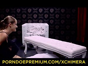XCHIMERA - subordinated blonde submission hump with master